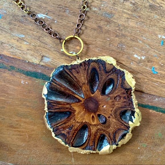 Goddess Jewelry - One of a Kind Banksia Wood Pod Pendant Necklace